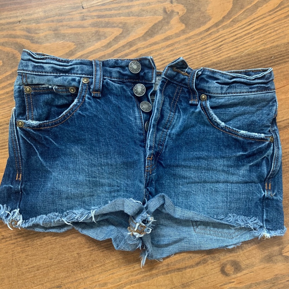 free people high waisted jean shorts